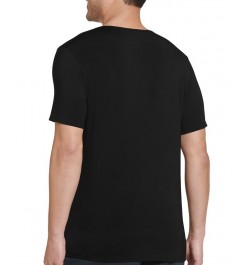 Men's Active Ultra Soft V-Neck T-Shirt Black $10.17 Undershirt