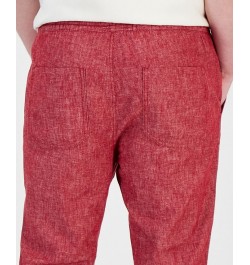 Men's Charles Linen Jogger Pants Red $16.19 Pants