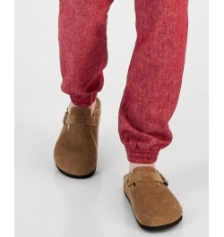 Men's Charles Linen Jogger Pants Red $16.19 Pants