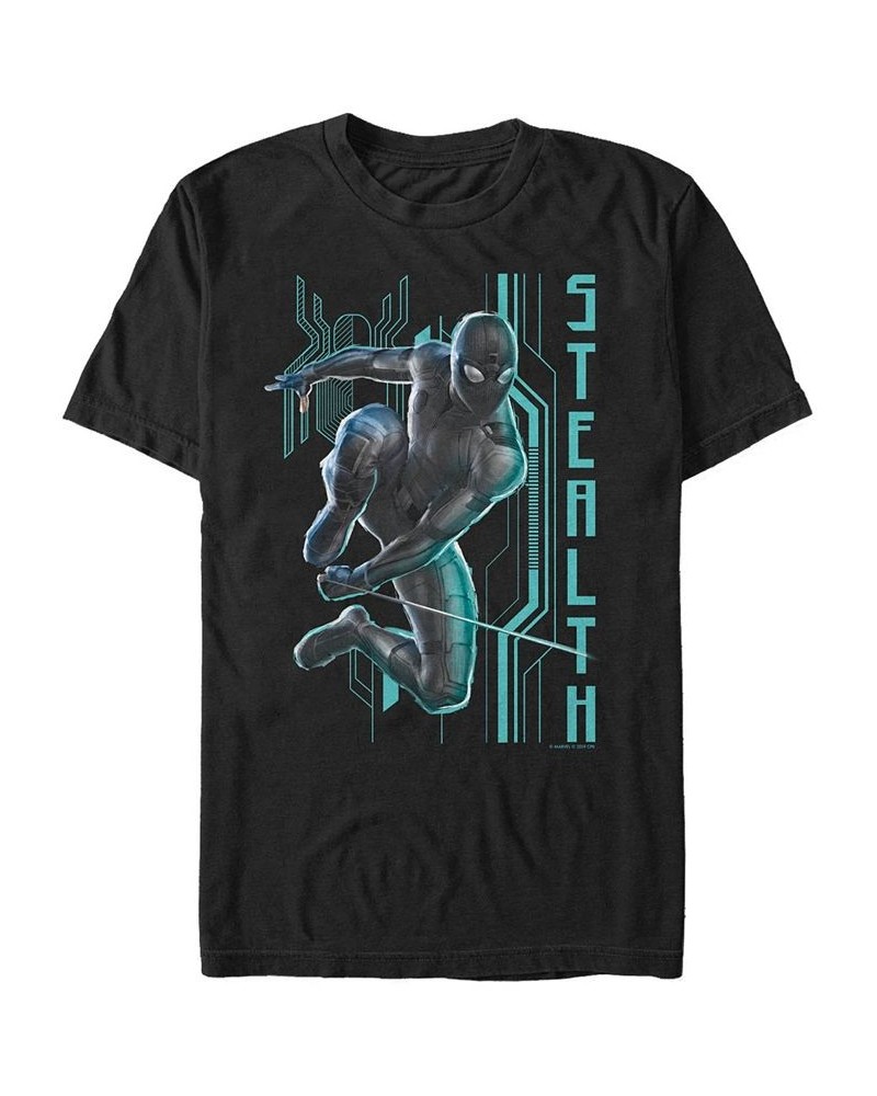 Marvel Men's Spider-Man Far From Home Stealth Suit Jump, Short Sleeve T-shirt Black $20.99 T-Shirts