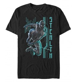 Marvel Men's Spider-Man Far From Home Stealth Suit Jump, Short Sleeve T-shirt Black $20.99 T-Shirts