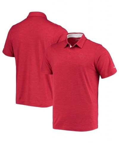 Men's Crimson Oklahoma Sooners Tech Trail Space Dye Omni-Shade Polo $28.60 Polo Shirts