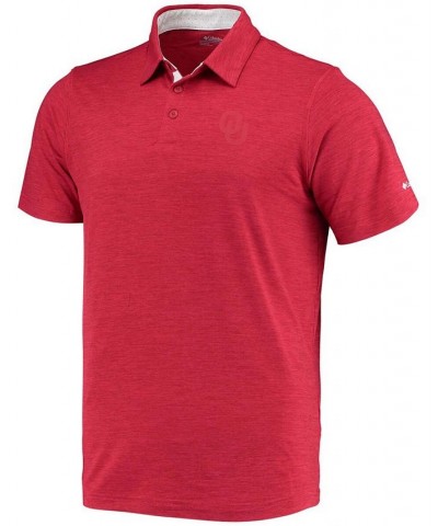 Men's Crimson Oklahoma Sooners Tech Trail Space Dye Omni-Shade Polo $28.60 Polo Shirts