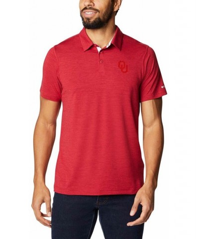 Men's Crimson Oklahoma Sooners Tech Trail Space Dye Omni-Shade Polo $28.60 Polo Shirts