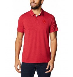 Men's Crimson Oklahoma Sooners Tech Trail Space Dye Omni-Shade Polo $28.60 Polo Shirts