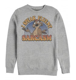 Disney Men's Lion King Timon Speaks Sarcasm, Crewneck Fleece Heathr Gry $24.75 Sweatshirt