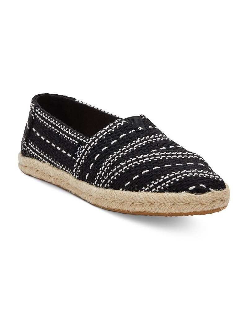 Women's Alpargata Rope Slip-On Flats PD03 $34.50 Shoes