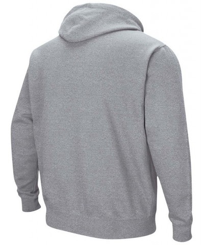 Men's Heather Gray Alabama Crimson Tide Arch and Logo 3.0 Pullover Hoodie $35.99 Sweatshirt