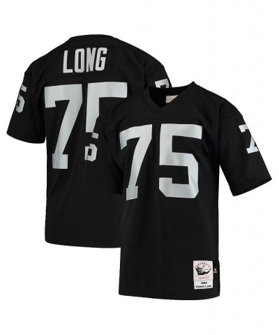 Men's Howie Long Black Las Vegas Raiders 1983 Authentic Throwback Retired Player Jersey $90.62 Jersey