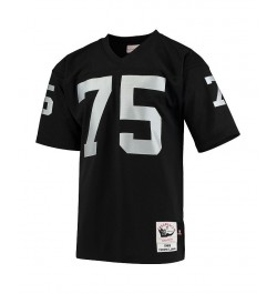 Men's Howie Long Black Las Vegas Raiders 1983 Authentic Throwback Retired Player Jersey $90.62 Jersey