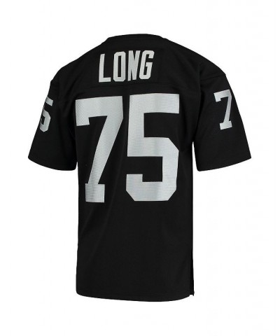 Men's Howie Long Black Las Vegas Raiders 1983 Authentic Throwback Retired Player Jersey $90.62 Jersey