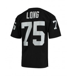 Men's Howie Long Black Las Vegas Raiders 1983 Authentic Throwback Retired Player Jersey $90.62 Jersey