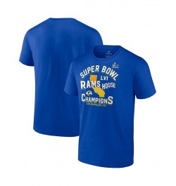 Men's Branded Royal Los Angeles Rams Super Bowl LVI Champions Hometown Hard Count T-shirt $22.22 T-Shirts