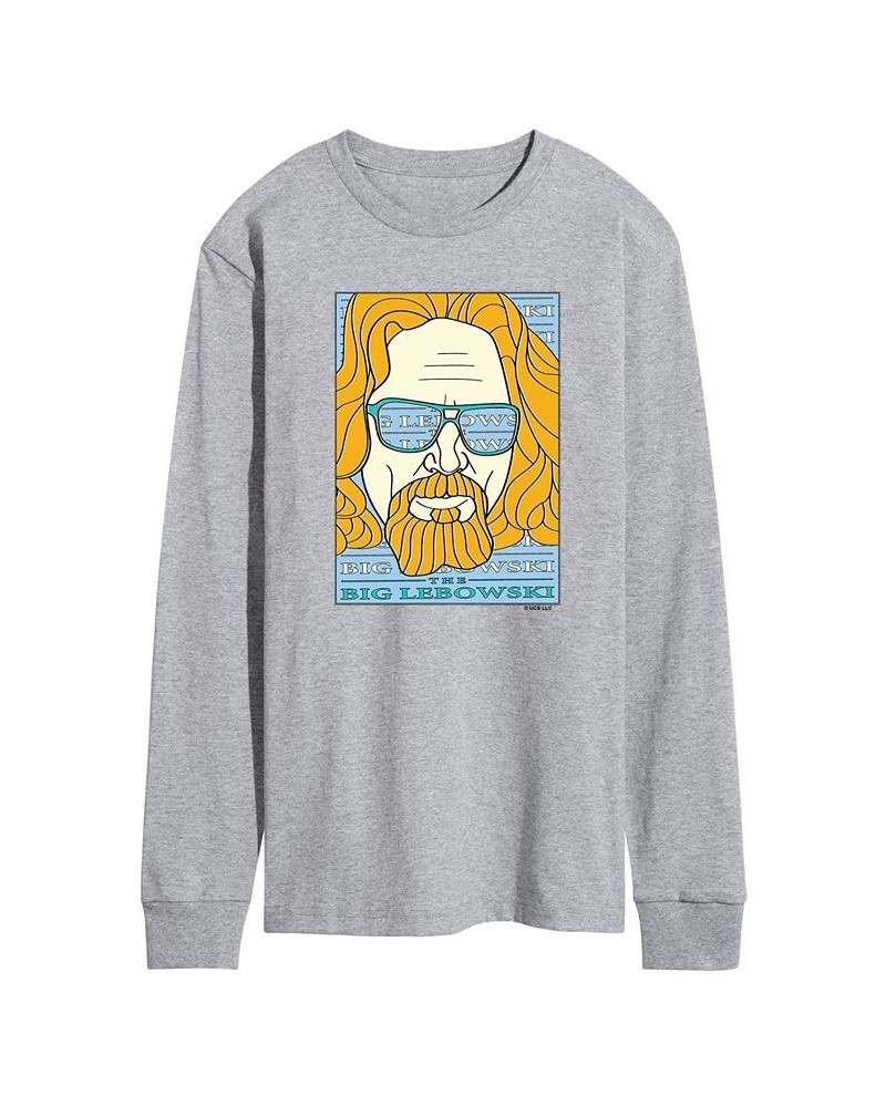 Men's The Big Lebowski Long Sleeve T-shirt Gray $18.90 T-Shirts