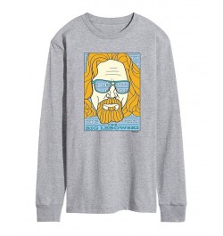 Men's The Big Lebowski Long Sleeve T-shirt Gray $18.90 T-Shirts