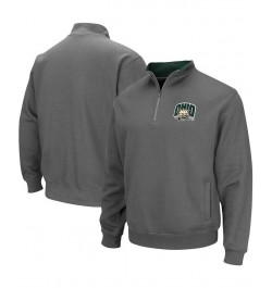 Men's Charcoal Ohio Bobcats Tortugas Logo Quarter-Zip Jacket $34.19 Sweatshirt