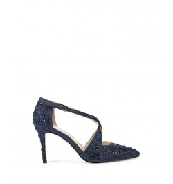 Women's Accile Crisscro Pumps Blue $52.47 Shoes