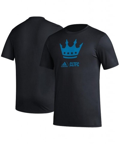 Men's Black Charlotte FC Icon T-shirt $21.60 T-Shirts