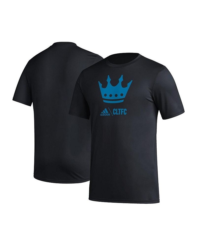 Men's Black Charlotte FC Icon T-shirt $21.60 T-Shirts