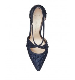 Women's Accile Crisscro Pumps Blue $52.47 Shoes