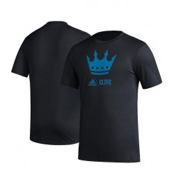 Men's Black Charlotte FC Icon T-shirt $21.60 T-Shirts