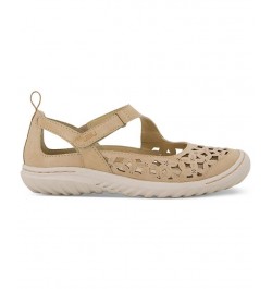 Women's Bellerose Cutout Mary Jane Flats Tan/Beige $48.06 Shoes