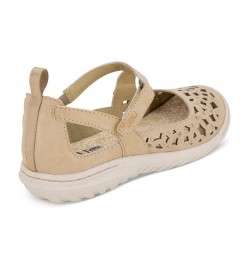 Women's Bellerose Cutout Mary Jane Flats Tan/Beige $48.06 Shoes