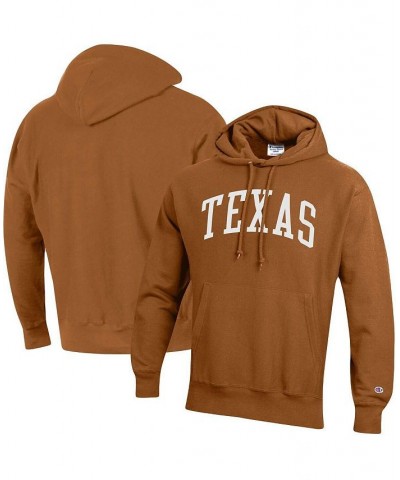 Men's Texas Orange Texas Longhorns Team Arch Reverse Weave Pullover Hoodie $43.70 Sweatshirt