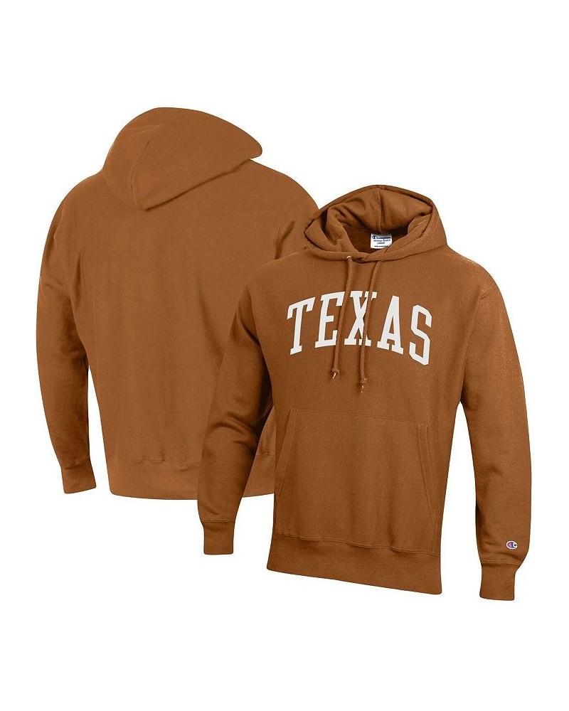 Men's Texas Orange Texas Longhorns Team Arch Reverse Weave Pullover Hoodie $43.70 Sweatshirt