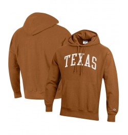 Men's Texas Orange Texas Longhorns Team Arch Reverse Weave Pullover Hoodie $43.70 Sweatshirt