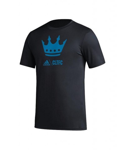 Men's Black Charlotte FC Icon T-shirt $21.60 T-Shirts