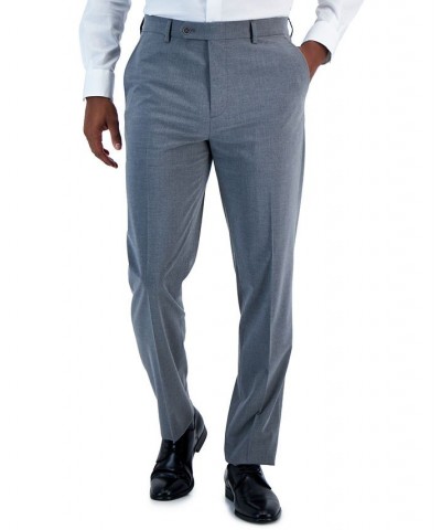 Men's Slim Fit Spandex Super-Stretch Suit Separates Pants Gray $45.15 Suits