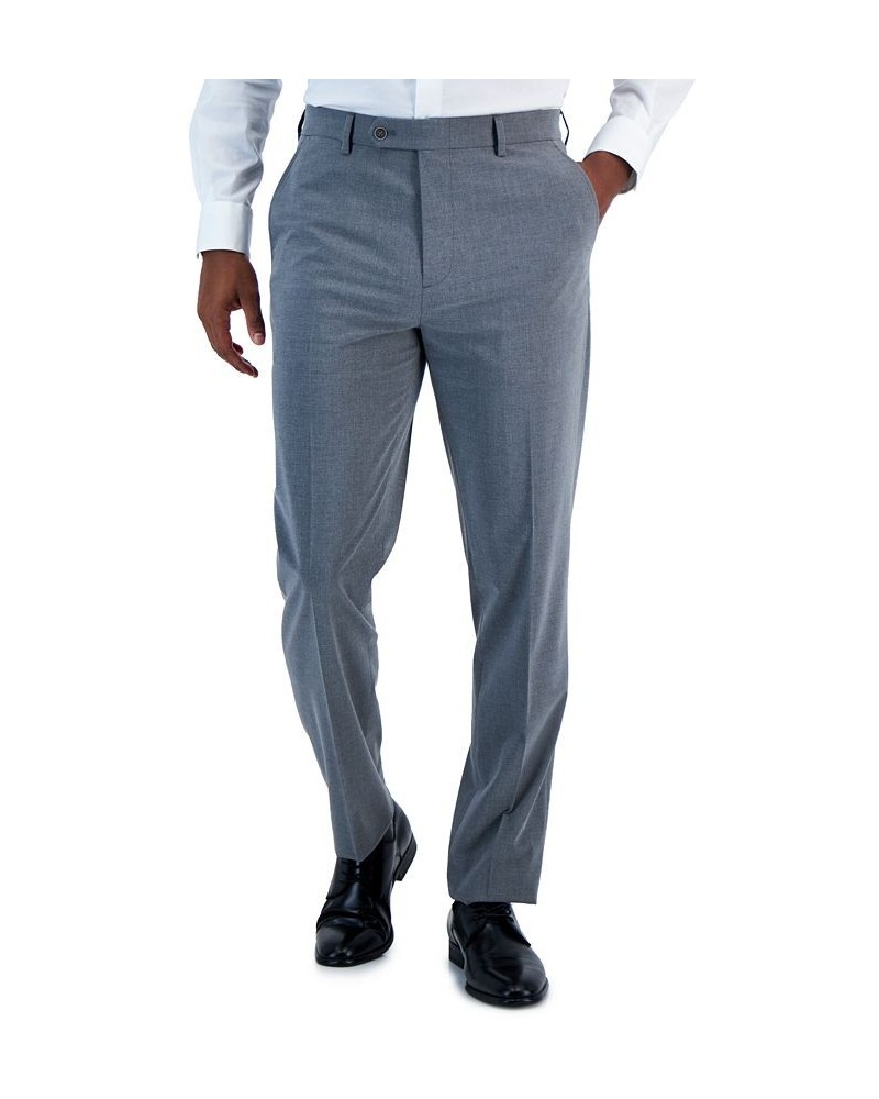 Men's Slim Fit Spandex Super-Stretch Suit Separates Pants Gray $45.15 Suits