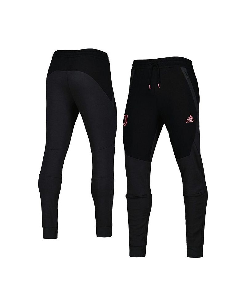 Men's Black Juventus Travel Pants $45.60 Pants