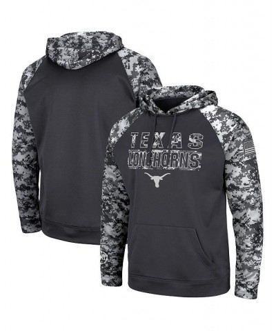 Men's Charcoal Texas Longhorns Big and Tall OHT Military-Inspired Appreciation Digi Camo Raglan Pullover Hoodie $41.24 Sweats...