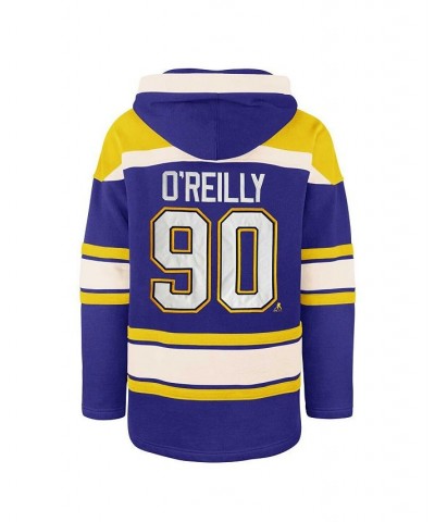 Men's Ryan O'Reilly Blue St. Louis Blues Player Lacer Pullover Hoodie $64.00 Sweatshirt