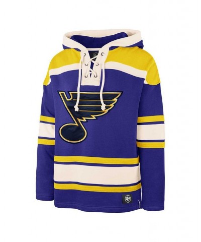 Men's Ryan O'Reilly Blue St. Louis Blues Player Lacer Pullover Hoodie $64.00 Sweatshirt