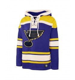 Men's Ryan O'Reilly Blue St. Louis Blues Player Lacer Pullover Hoodie $64.00 Sweatshirt