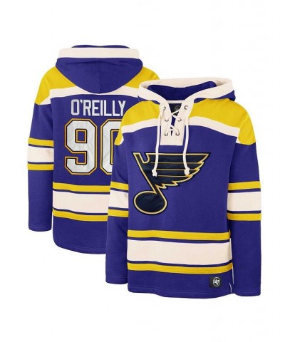 Men's Ryan O'Reilly Blue St. Louis Blues Player Lacer Pullover Hoodie $64.00 Sweatshirt