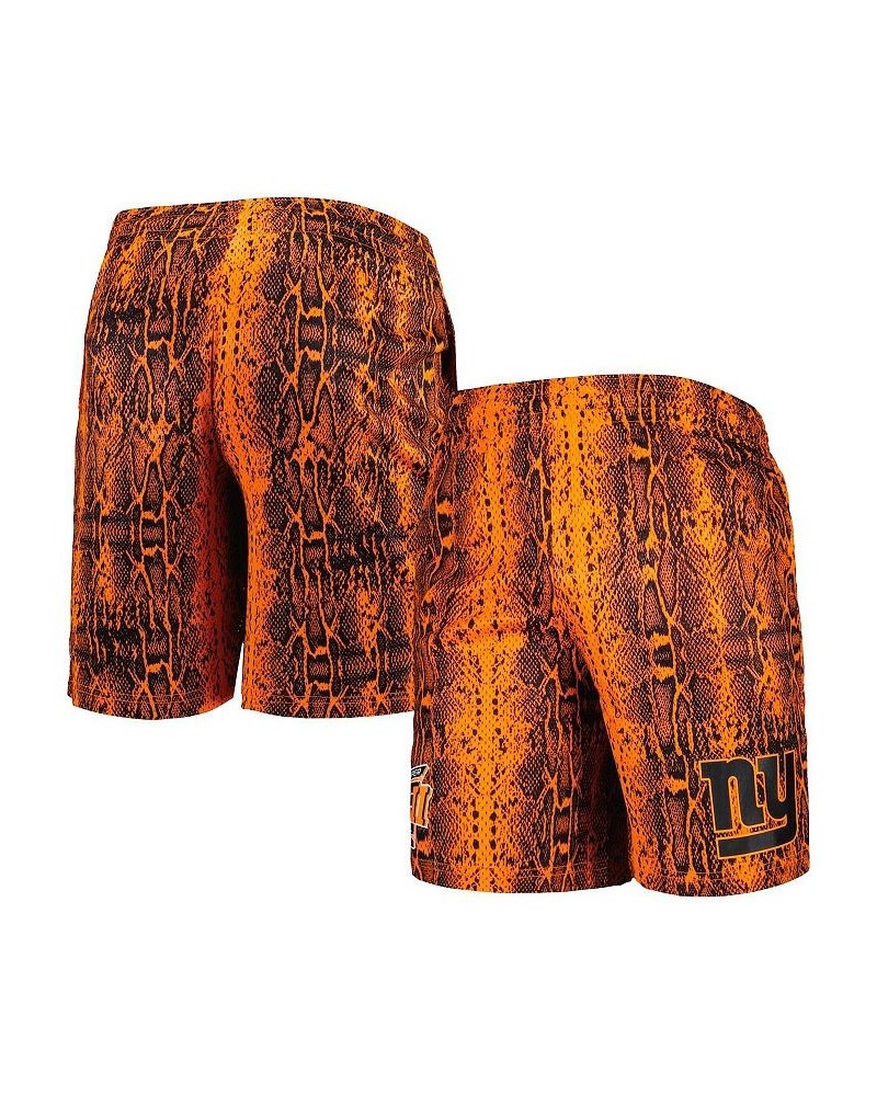 Men's Orange New York Giants Summer Pop Shorts $41.59 Shorts