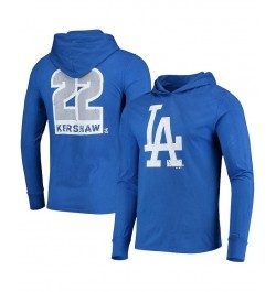 Men's Clayton Kershaw Royal Los Angeles Dodgers Softhand Player Long Sleeve Hoodie T-shirt $35.99 T-Shirts