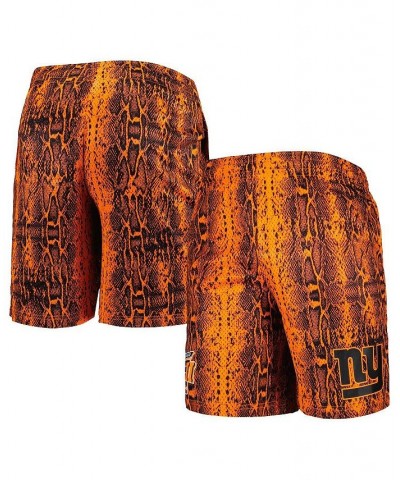 Men's Orange New York Giants Summer Pop Shorts $41.59 Shorts