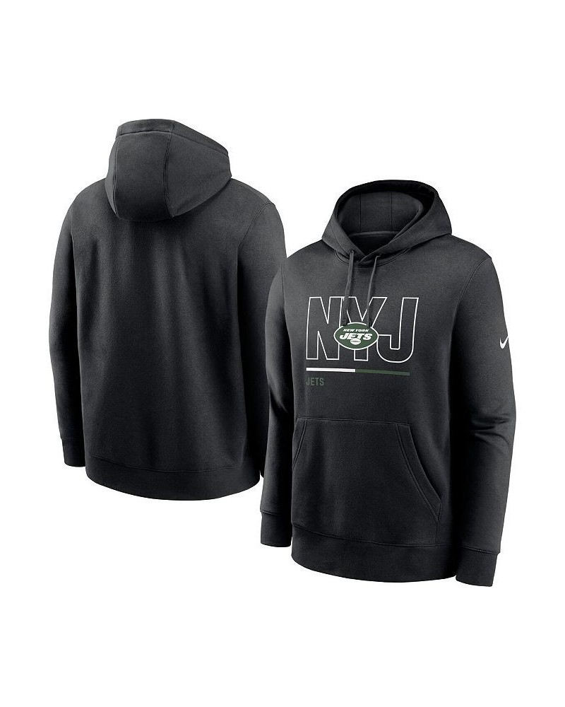 Men's Black New York Jets City Code Club Fleece Pullover Hoodie $39.95 Sweatshirt