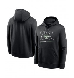 Men's Black New York Jets City Code Club Fleece Pullover Hoodie $39.95 Sweatshirt