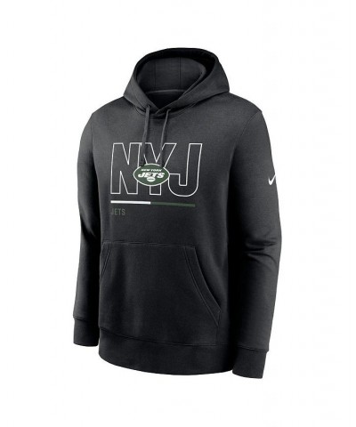 Men's Black New York Jets City Code Club Fleece Pullover Hoodie $39.95 Sweatshirt