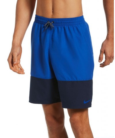 Men's Split Colorblocked 9" Swim Trunks PD02 $20.20 Swimsuits