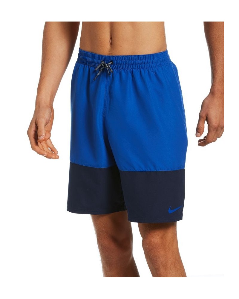 Men's Split Colorblocked 9" Swim Trunks PD02 $20.20 Swimsuits