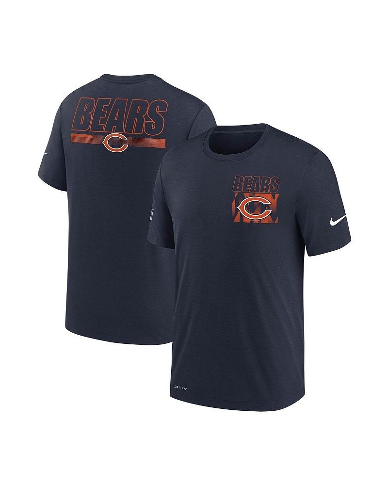 Men's Navy Chicago Bears Sideline Facility Playbook Performance T-shirt $21.23 T-Shirts