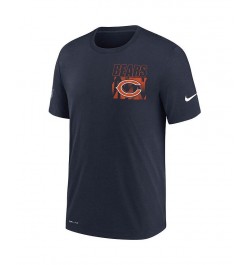 Men's Navy Chicago Bears Sideline Facility Playbook Performance T-shirt $21.23 T-Shirts