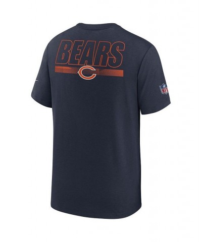 Men's Navy Chicago Bears Sideline Facility Playbook Performance T-shirt $21.23 T-Shirts